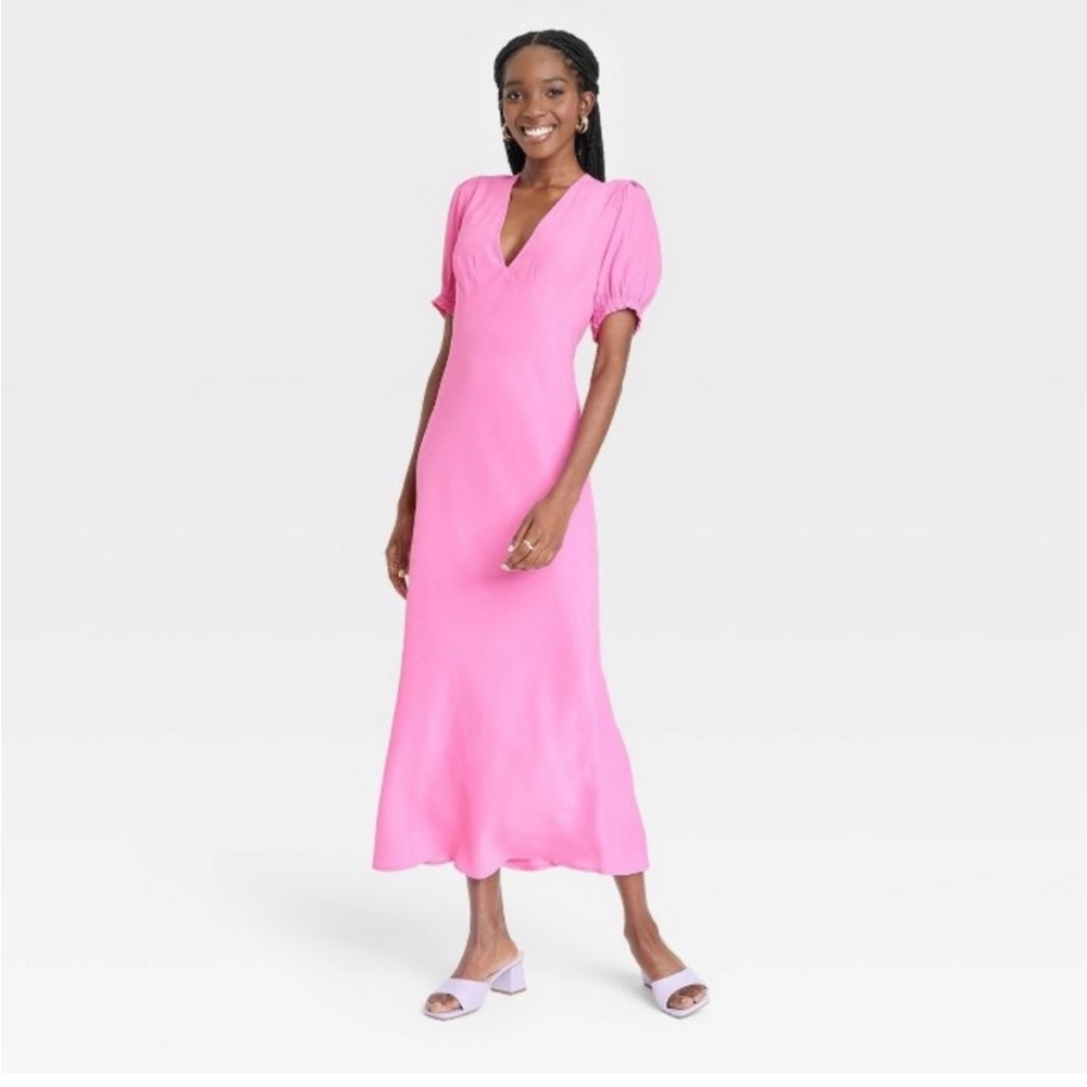 Target Pink Midi Dress